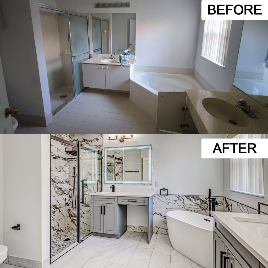 B&A2 Bathroom renovation and home remodeling in West Palm Beach